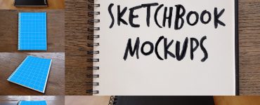 Photorealistic Sketchbook Mockup Free PSD