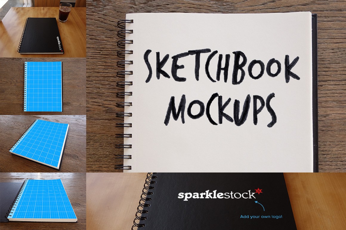 Free sketchbook mockup psd Idea