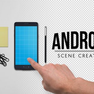 Android Custom Scene Creator Mockup Free PSD