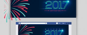 Happy New Year Facebook Cover Free PSD