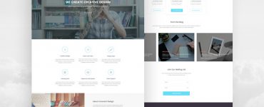 Modern Agency Landing Page Template PSD