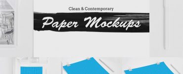 Letterhead Flyer Resume Mockup Free PSD