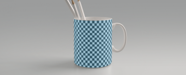 Coffee Mug Pencil Stand Mockup Free PSD