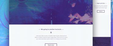 Website Template PSD for Photographers