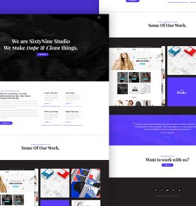 Agency Landing Page Template Free PSD