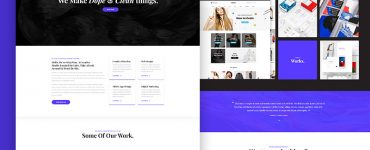 Agency Landing Page Template Free PSD