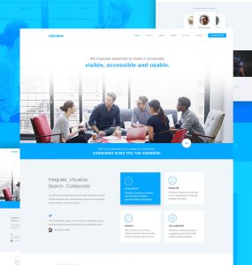 Professional Company Website Template Free PSD
