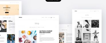 Minimalistic Website Templates Free PSD