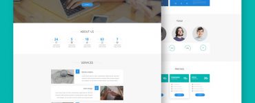 Digital Agency Website Landing Page PSD