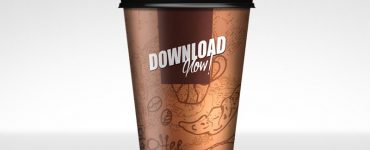 Paper Coffee Cup Mockup Free PSD