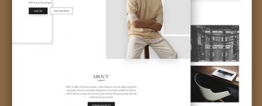 Portfolio and Resume Website Template Free PSD