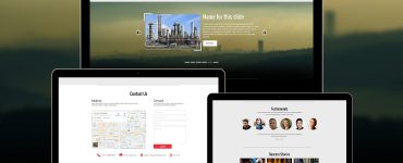Industrial Website Template Free PSD