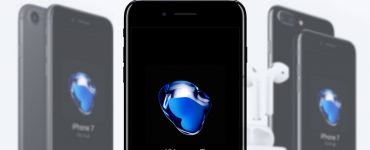 iPhone 7 Black Mockup Free PSD