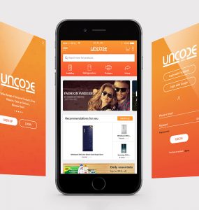 eCommerce Company Mobile App Free PSD