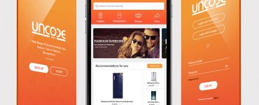 eCommerce Company Mobile App Free PSD