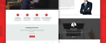 Creative Agency Website Landing Page PSD