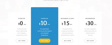 Simple Plans and Pricing Table Free PSD