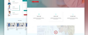 Medical Website Template Free PSD
