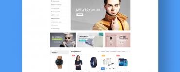 eCommerce Website Template Free PSD