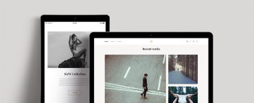 Photographer Portfolio Website Template PSD