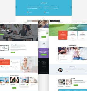 Business Consultancy Website Templates Free PSD