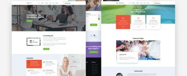 Business Consultancy Website Templates Free PSD