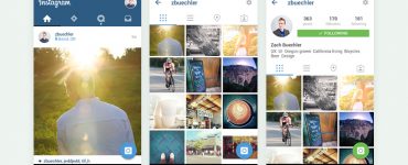 Instagram Mobile App UI Template Free PSD