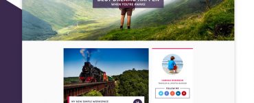 Personal Blog Website Template PSD