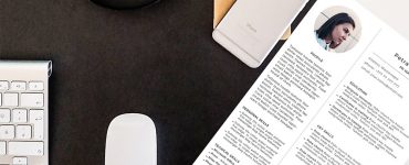 Simple Resume CV Template Free PSD