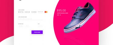 Credit Card Payment Checkout Screen PSD