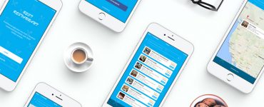 Restaurant Finder App Free PSD