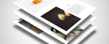 Food Blog Website Template PSD