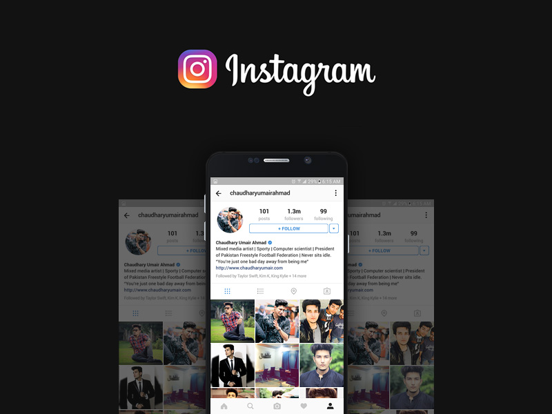 Download Instagram User Profile Mockup Free PSD - Download PSD