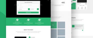 Event Registration Landing Page Template PSD
