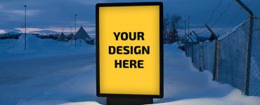 Outdoor Billboard Advertising Mockup Free PSD