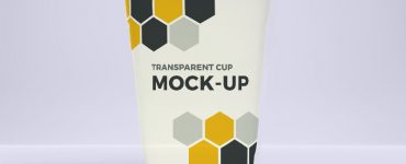 Plastic Drinking Glass Mockup Free PSD