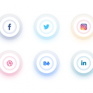 Clean Social Icons Free PSD