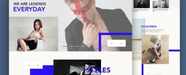 Fashion Store Website Template PSD