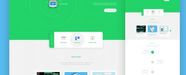 Company Portfolio Landing Page Template Free PSD