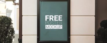 Outdoor Photorealistic Poster Mockup Free PSD