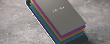 iPhone Perspective View Mockup Free PSD