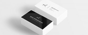 Flat Business Card Mockup Free PSD