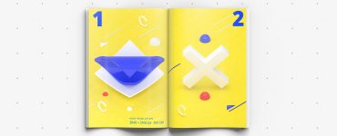 Open Magazine Mockup Free PSD