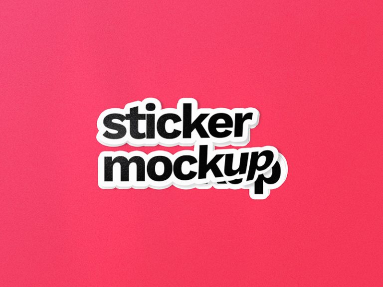 Download Sticker Mockup Free PSD - Download PSD