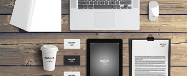 Stationery Branding Mockups Free PSD