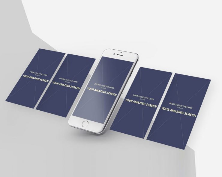 Download iPhone App Screens Mockup PSD - Download PSD