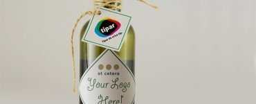 Wine Bottle Branding Mockup Free PSD