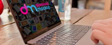 New Apple MacBook Mockup Free PSD