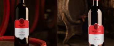 Red Wine Bottle Mockup Free PSD