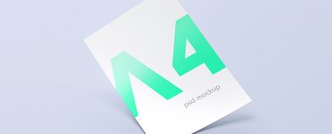 A4 Paper Free PSD Mockup